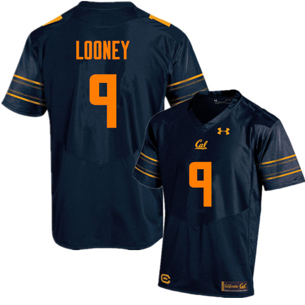 Men #9 James Looney Cal Bears (California Golden Bears College) Football Jerseys Sale-Navy